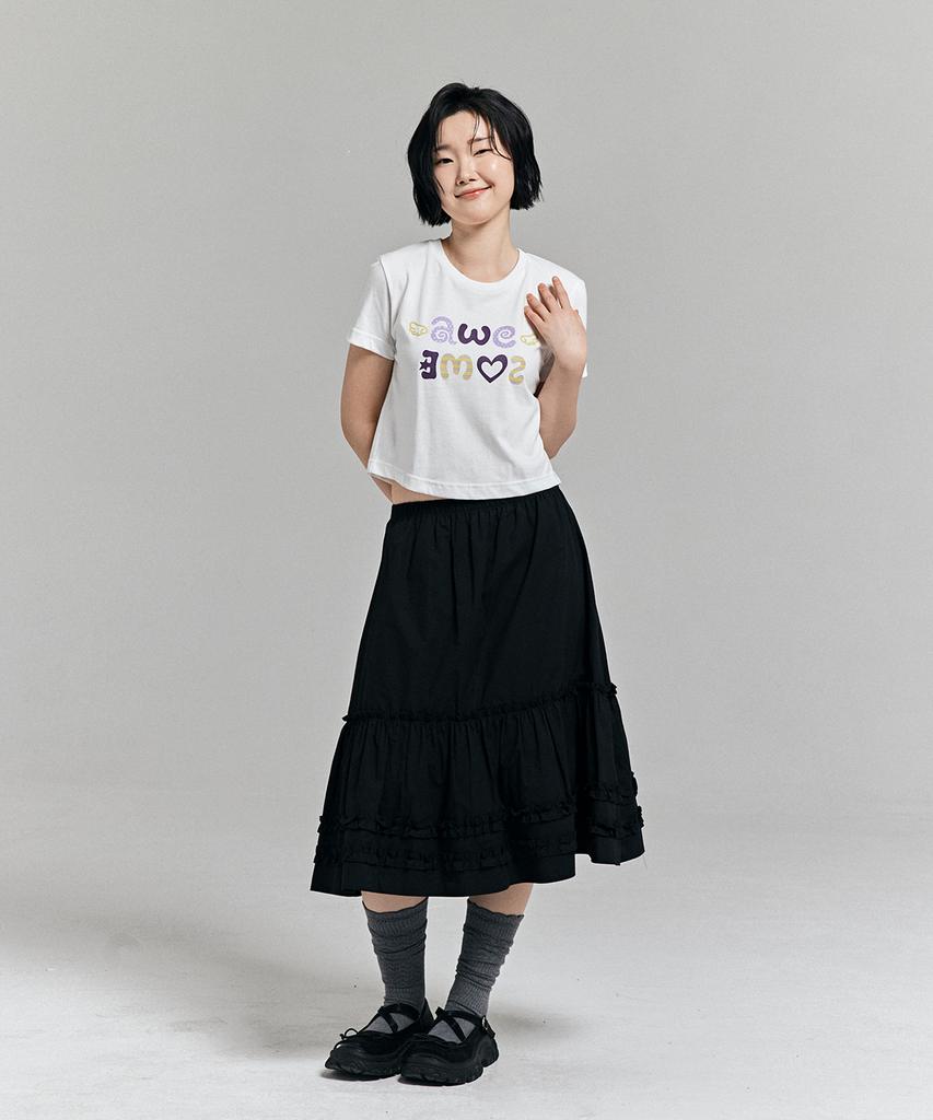 AWESOME STUDIO Awesome Kitsch Logo T-Shirt White