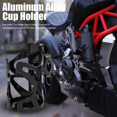 Bike Water Cup Holder Easy To Install Universal Fit Lightweight Motorcycle MTB Drink Cage Bottle Organizer