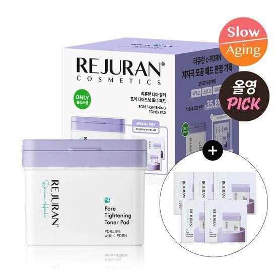Rejuran Derma Healer Pore Tightening Toner Pads (60 sheets) Limited Edition (+ 2 toner pads x 5ea)