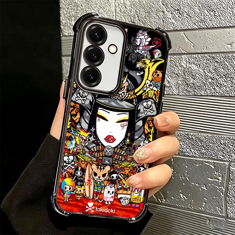 Japan T-Tokidokis Art Soft Phone Case For Samsung A17 A27 A07 A37 A57 A16 A56 A15 A55 A14 A54 A13 A53 A26 A36 A25 A35 A24 A34 A2