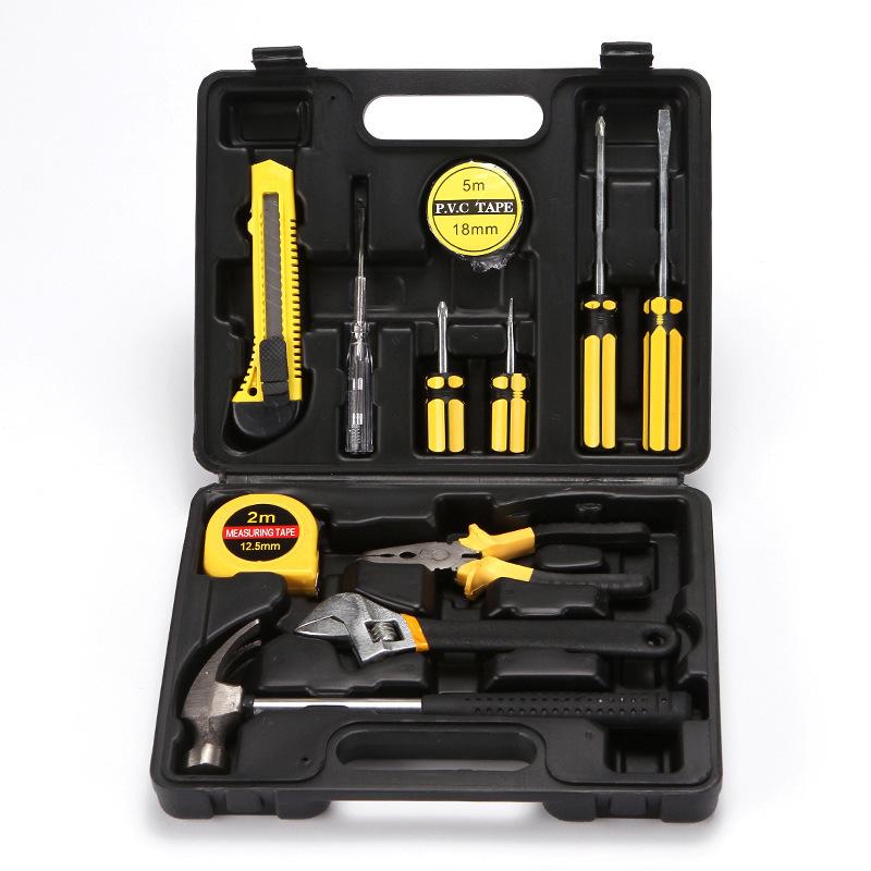 8-piece Set 9-piece Set 12-piece Set 16-piece Set Car Home Dual-purpose Combination Toolbox Car Hardware Tool Set Gifts