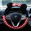 Cartoon Plush Car Steering Wheel Cover Warm Winter Anti Freeze Vehicle Steering Handle Cover