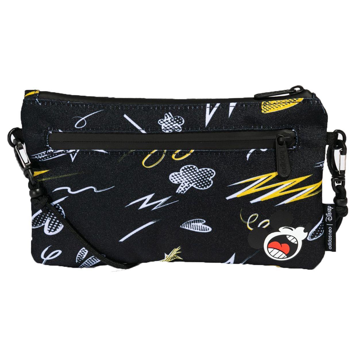 Adidas Neo X Disney Collaboration Zipper Closure Recycled Polyester Sports Bag Unisex bags Black HF3102 MISC