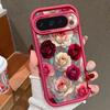 Weiche TPU-Handyhülle Für Google Pixel 10 9 8 7 Pro Pixel 9 10 Pro XL 7A 8A 9A Stoßfest Rote Rose Blumenmuster Silikonhülle