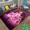Soccer Player Pink Designed floor mat, suitable as a non-slip mat for the living room or bedroom sofa