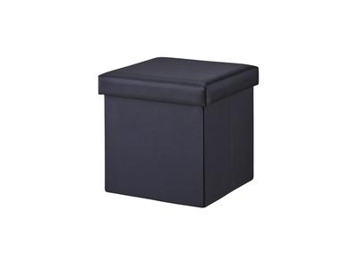 [BLKP] Pearl Metal Aufbewahrungs-Hockerbox mit Deckel, Hocker, Klappbar, Klein, Schwarz, N-7899