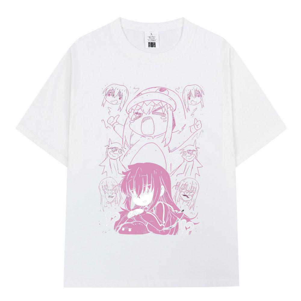Japanese Unisexga Bocchi The Rock Tshirt Anime Gotoh Hitori Graphic Tshirts Unisex Women Summer Oversized Cotton T Shirts Streetwear
