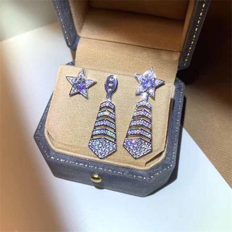 Exquisite Celebrity Style Rhinestone Stud Earrings: Elegant, Versatile, High-End European American Design