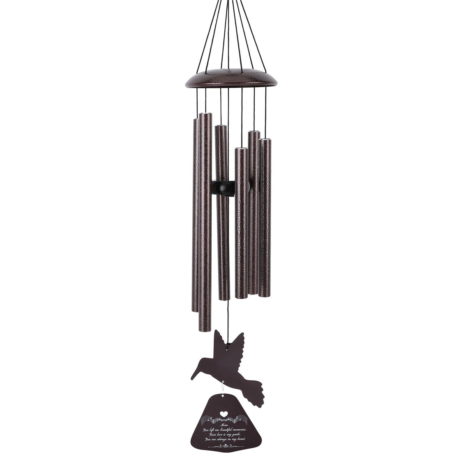 

Wind Chimes with Hummingbird 36 Inch Deep Tone Memorial Wind Chimes For Patio Garden Yard Decoration Ornaments