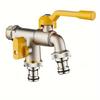 1Pc Dual Outlet Garden Hose Faucet - 1/2 "connection, Ideal for Watering and Lawn Care, Compatible with