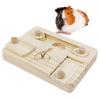 Rabbits Wooden Feeder Board Guinea Pigs Chinchillas Treats Dispenser Pet Supply