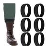 6pcs Bicycles Outdoor Ankle Leg Bind Bandages Trousers Pant Bands Clip Strap for Cycling, Climbing, Camping Enduring