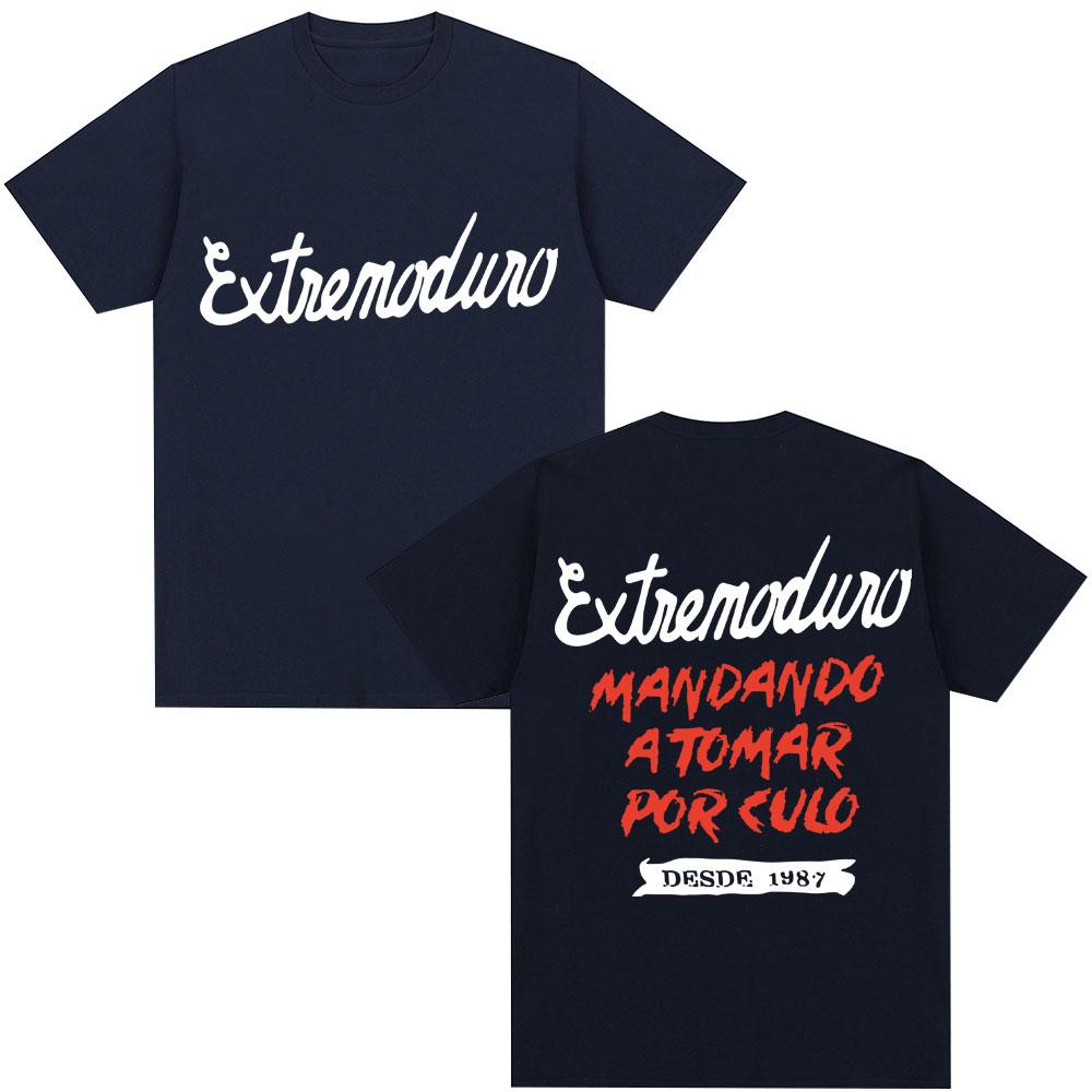 Rock Band Extremoduro Graphic T Shirt Unisex Women Gothic Hip Hop Harajuku Tshirts Casual Cotton Oversized T Shirt Male Streetwear