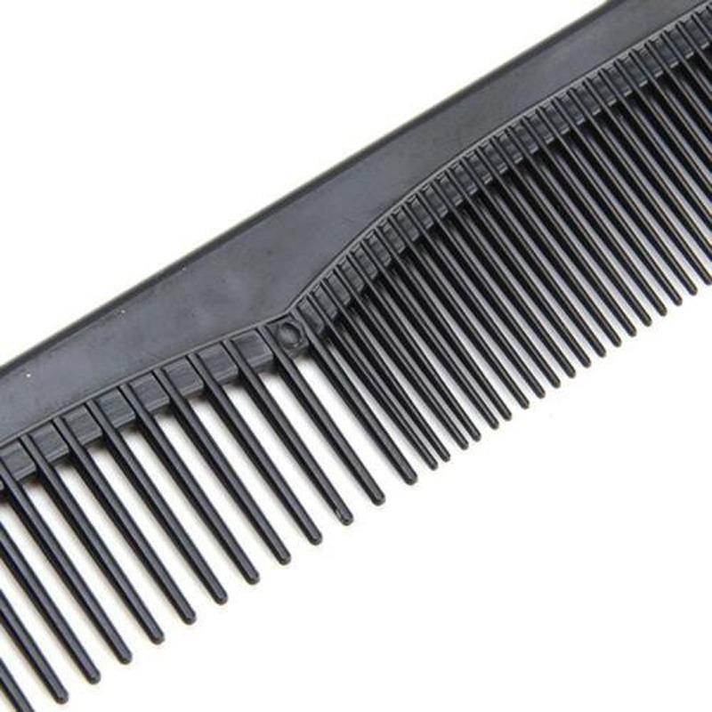Black Two Comb-Tooth Comb Straight Comb Scissors Anti-Static Bangs Sharp Tail Partitions Comb