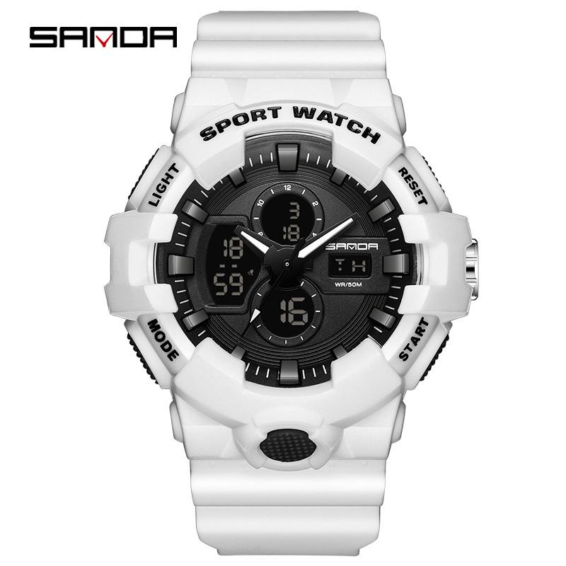 Sanda Men s Multifunctional Waterproof Outdoor Sports Watch