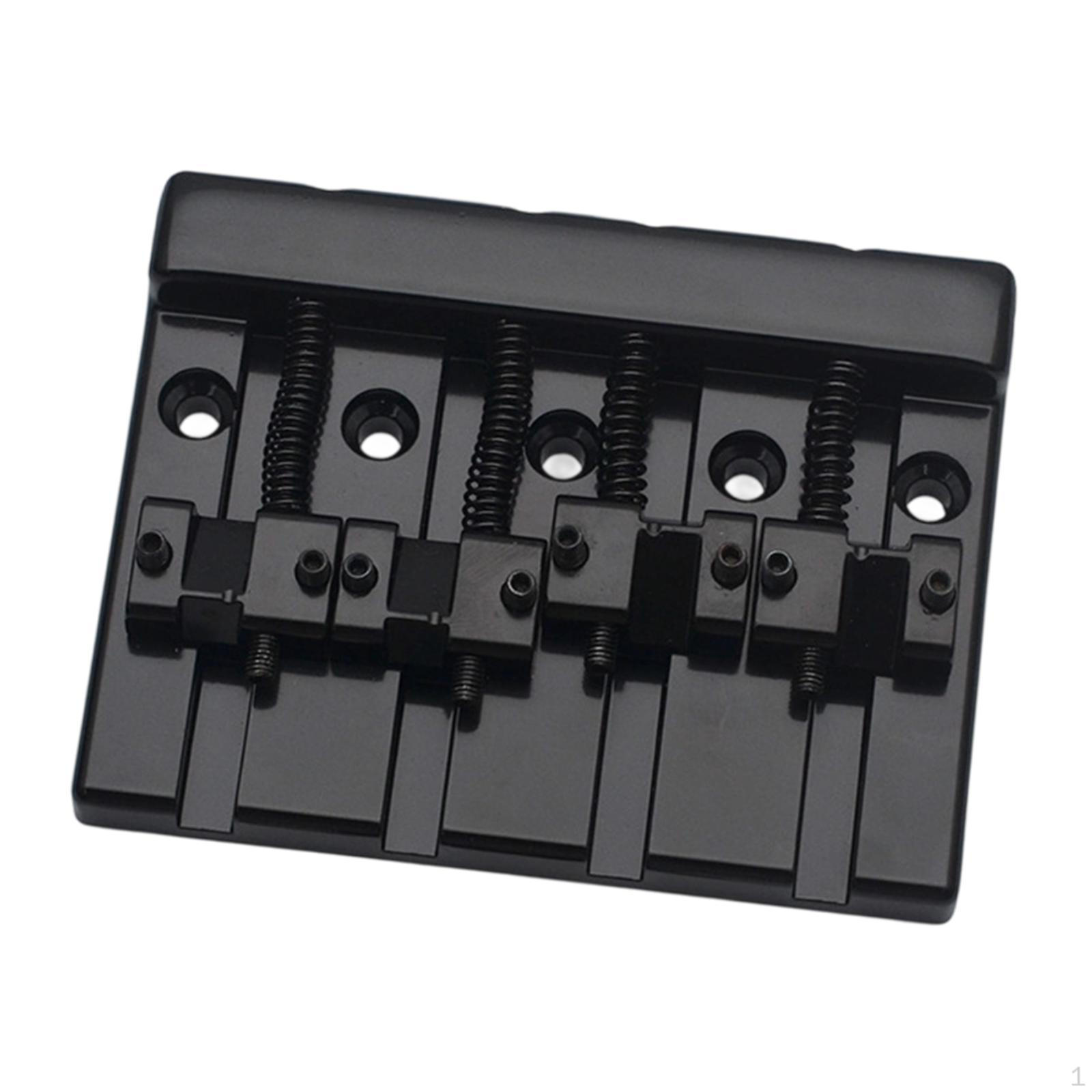 

4 String Bass Bridge Assembly High Performance Metal Professional Fixed Replaces for срібний