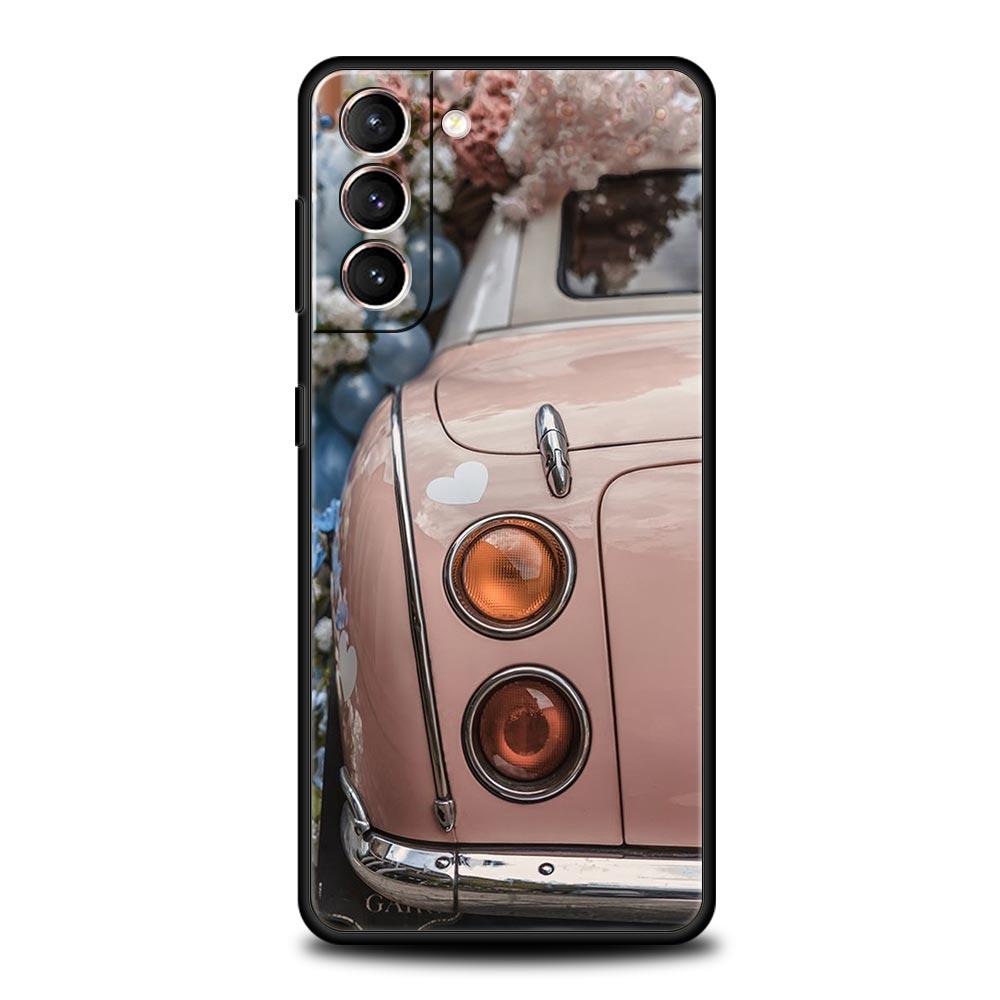 Classic Vintage Old Retro Car Phone Case For Samsung Galaxy S24 S23 S22 S20 Ultra S21 FE 5G S10 S9 Plus S10E S8 Soft Cover