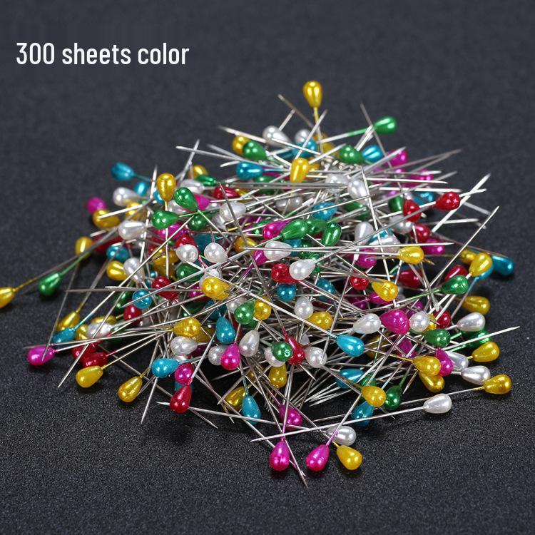 

Ассорти цветных булавок с головками и жемчужинами, 5,5 см, 300 штук 300 Pieces per Pack