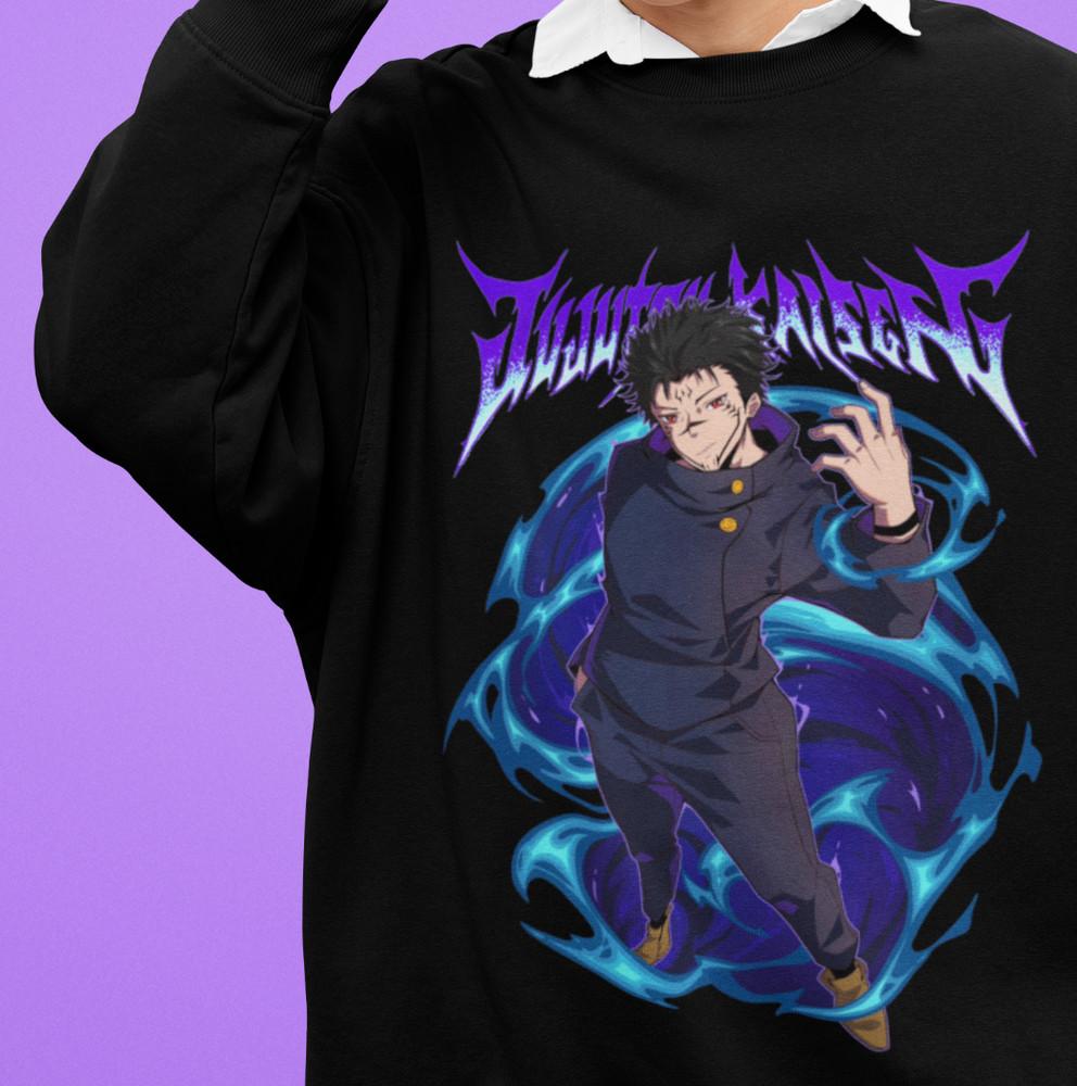 

Jujutsu Kaisen Sweatshirt Megumi x Sukuna Sweater JJK Anime Pullover Gojo Toji M