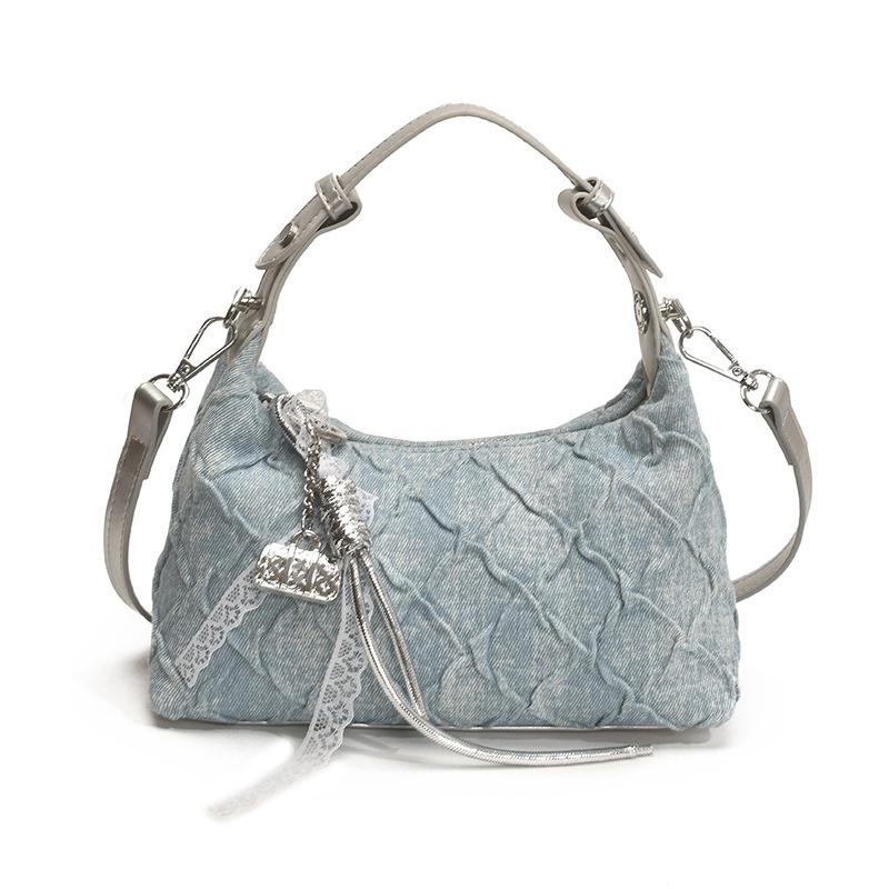 Handbag Women's New Fashion Denim Shoulder Bag Casual Messenger Bag