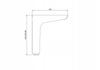 Furniture Leg Foot for Bed or Sofa, Gold Loft Style H150, Durable Sl013