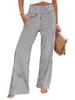 2026 European & American Women's Striped High-Waist Loose Fit Straight-Leg Trousers