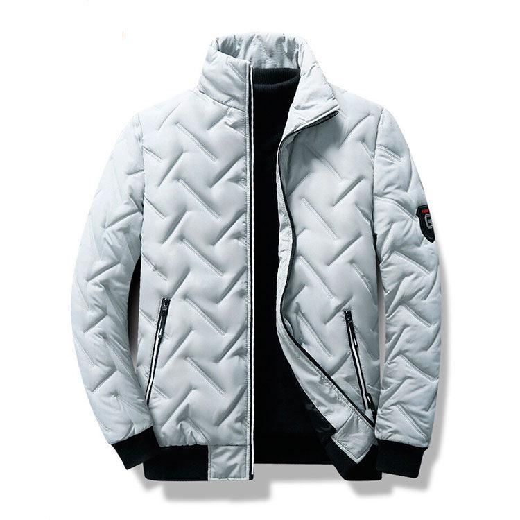 Men's Autumn/Winter Korean Style Lightweight Cotton Stand Collar Jacket