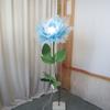 Man-made Large Yarn Flower Set with Lamp Living Room Floor Placement Garden Decoration Outdoor High Quality Artificial Flowers
