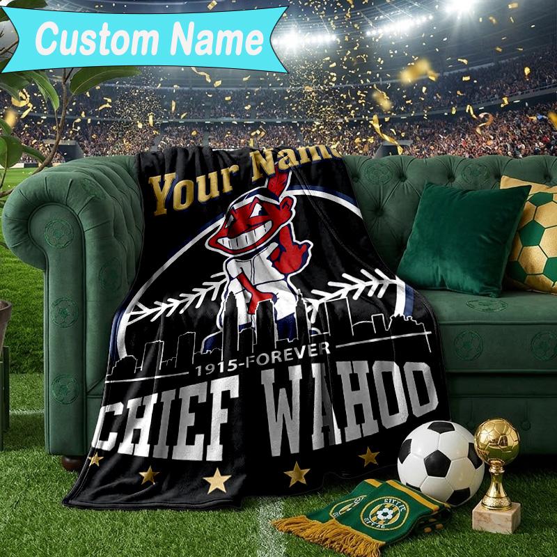 Custom Name Blanket Indians football Blanket Bedding Blanket for Travel, Camping, Living Rooms, Offices, Sofas, Fan Christmas gift