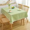 Ins Style Waterproof Wash-Free Plaid Tablecloth for Coffee and Dining Tables