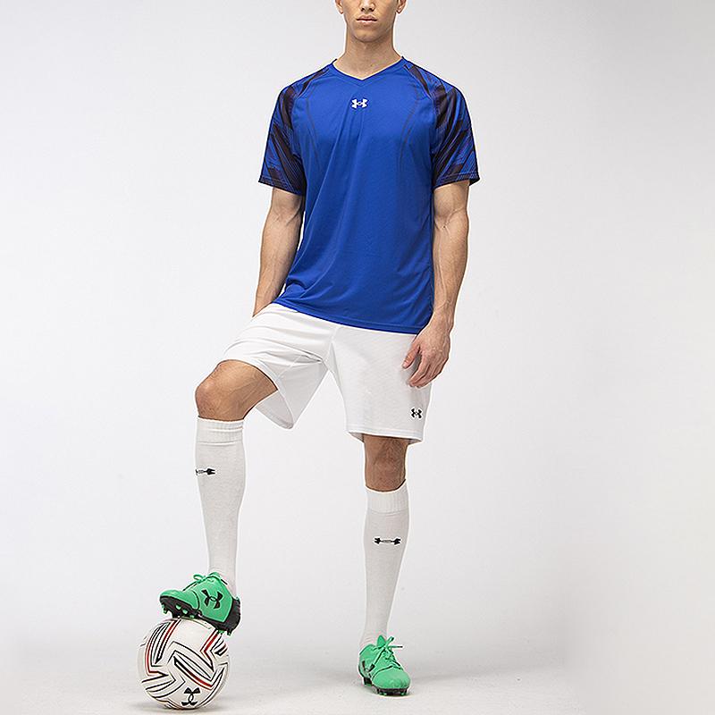 Under Armour Soccer Knit Training Match T-Shirt Unisex Tops Royal-Blue 21500527-400