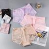 Mid-High Waist Lace Cotton Women's Panties - Sexy, Breathable, Antibacterial, plus Size, Pure Desire