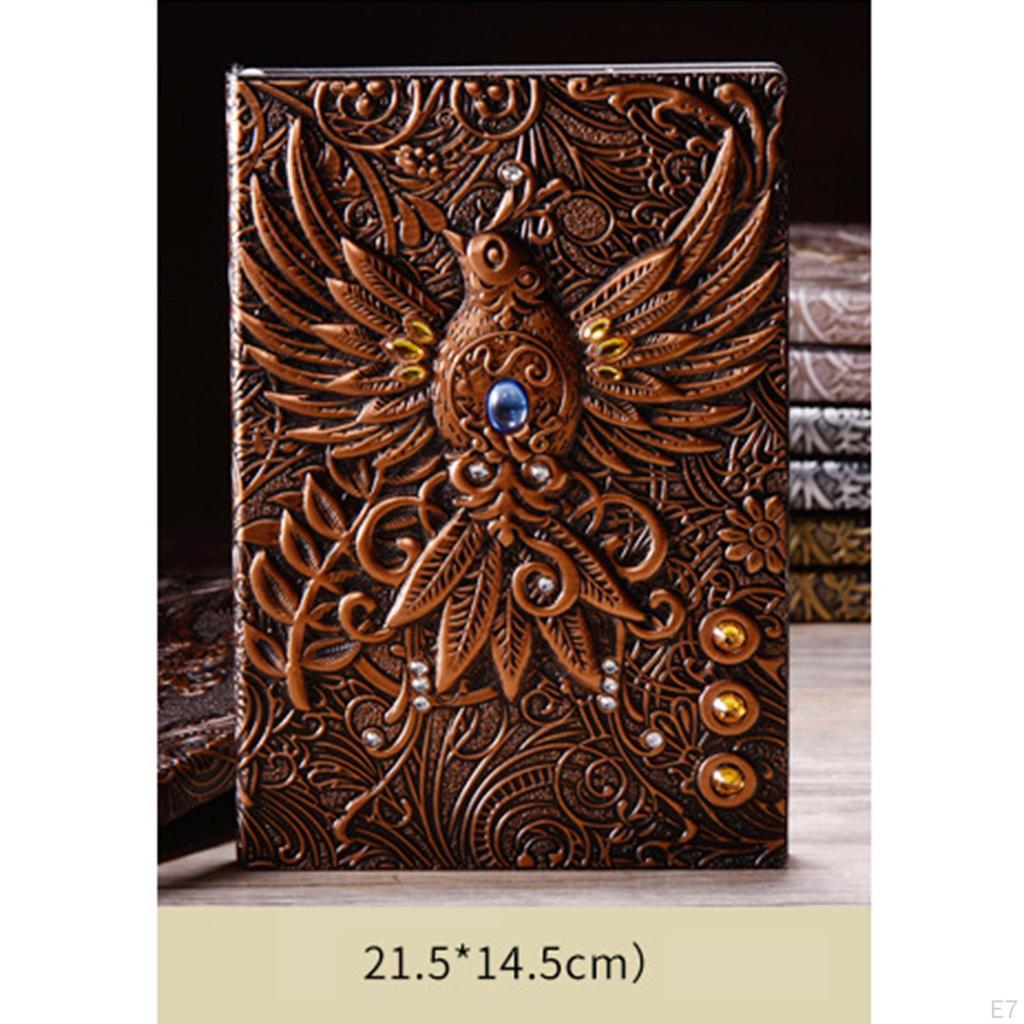 Embossed Notebook A5 Padded Journal Sketchbook for Authors And Travelers