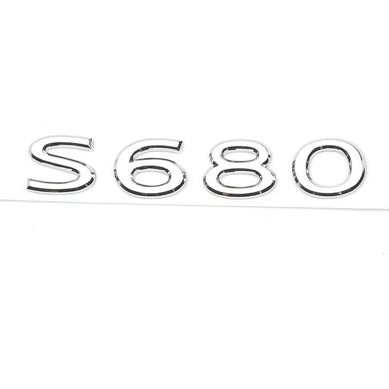 לוגו אותיות חדש לרכב S400 S580 S600 S680 GLS600 680 עבור מרצדס בנץ MAYBACH תא מטען אחורי מדבקה אביזרים תג סמל AH8