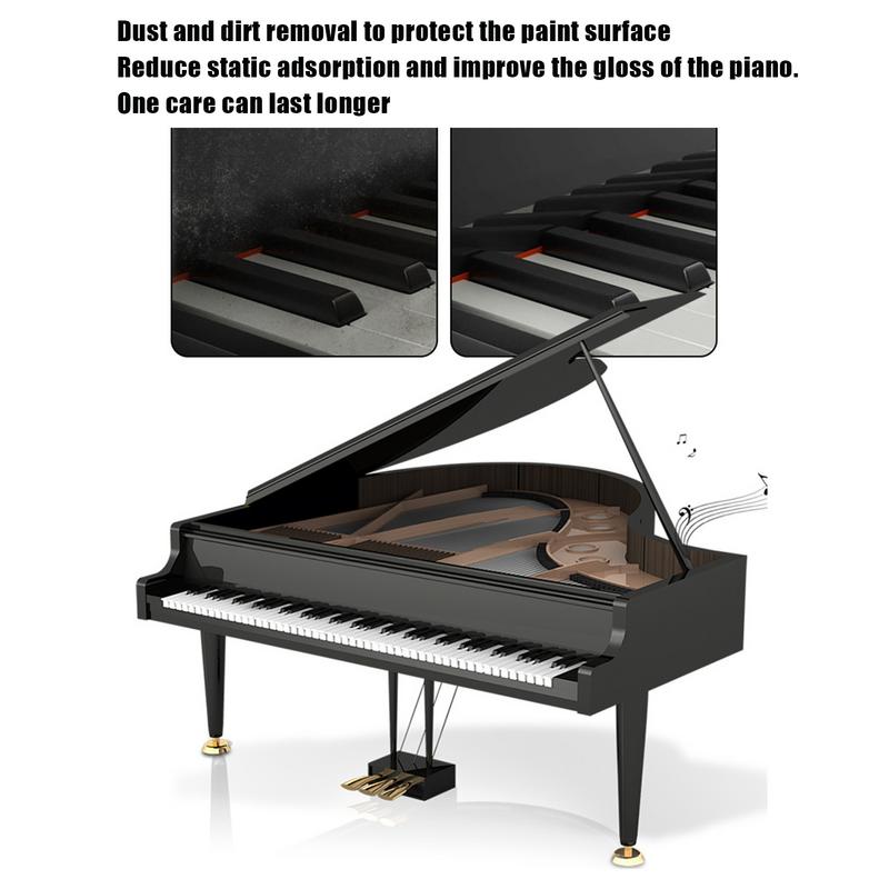 Piano Cleaner Kit Multipurpose Powerful Cleaning Spray 250ml Piano Cleaning Tools with Wiper Cloth Portable Cleaning Kit for