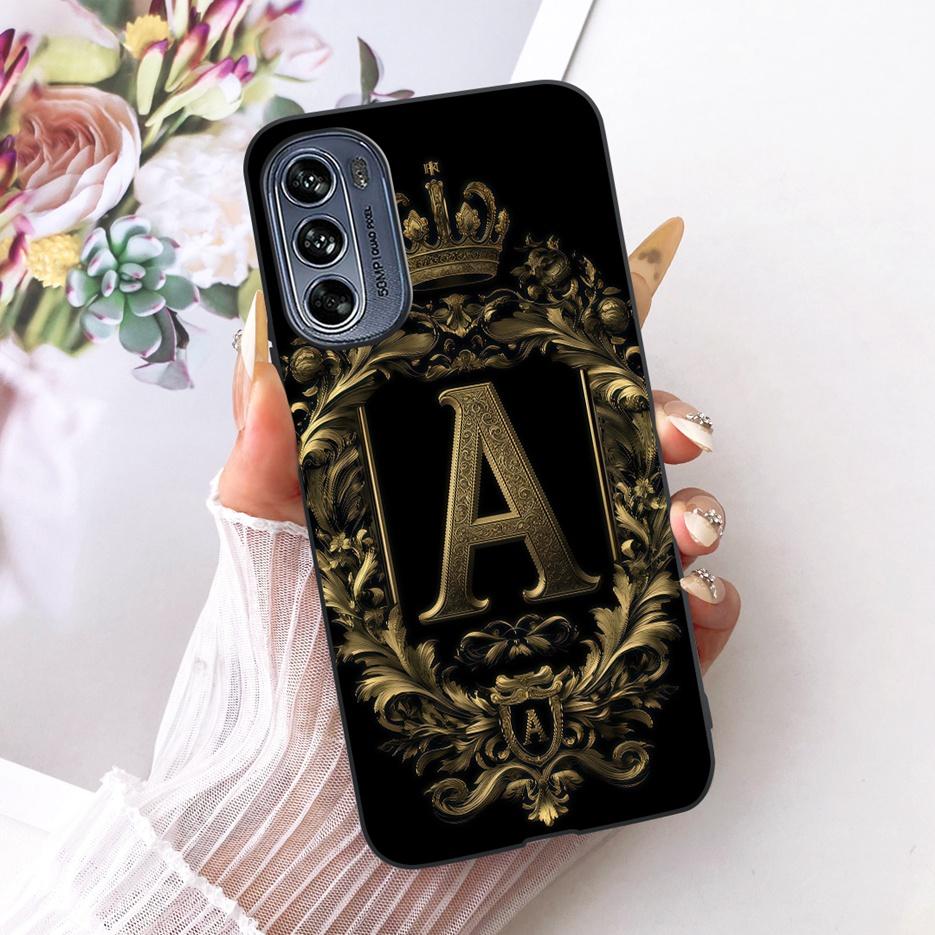 Für Motorola Moto G62 5G Hülle Niedliche Krone Buchstaben Abdeckung Stoßfest Weiches TPU Handyhülle Für Motorola G62 Moto G 62 MotoG62 5G Taschen