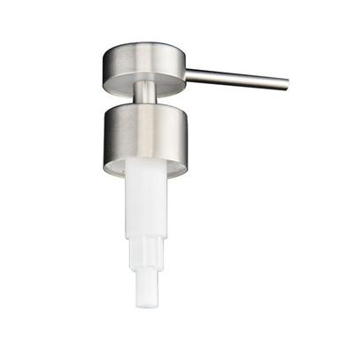 Fashion Stainless Steel Soap Pump Head Reusable Replaceable Liquid Lotion Dispenser Head 28 Thread Shampoo Pump Tube