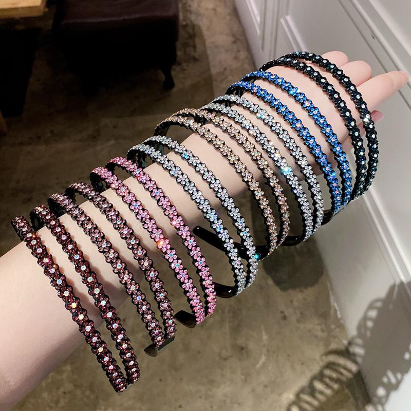 Koreanische Kinder Stirnbänder für abstehende Haare 8 Stile Simulation Diamant Haarreifen Elegantes Mädchen Prinzessin Schlichte Rutschfeste Haarreifen