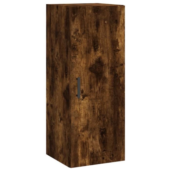 VidaXL Armoire murale chêne fumé 34,5x34x90 cm 828865