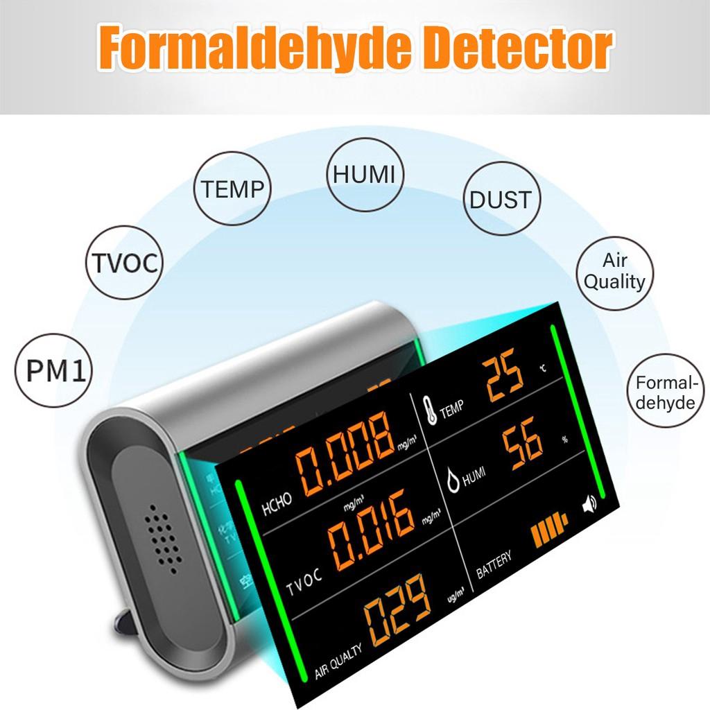 Digital  Formaldehyde Air Quality Detector Benzene/Dust/Temperature/Humidity Meter Monitor Tester New