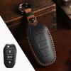 Leather Protective Shell for Peugeot 308 408 508 2008 3008 4008 5008 Citroen C4L C6 C3-XR Picasso DS3 DS4 DS5 Car Key Case Cover