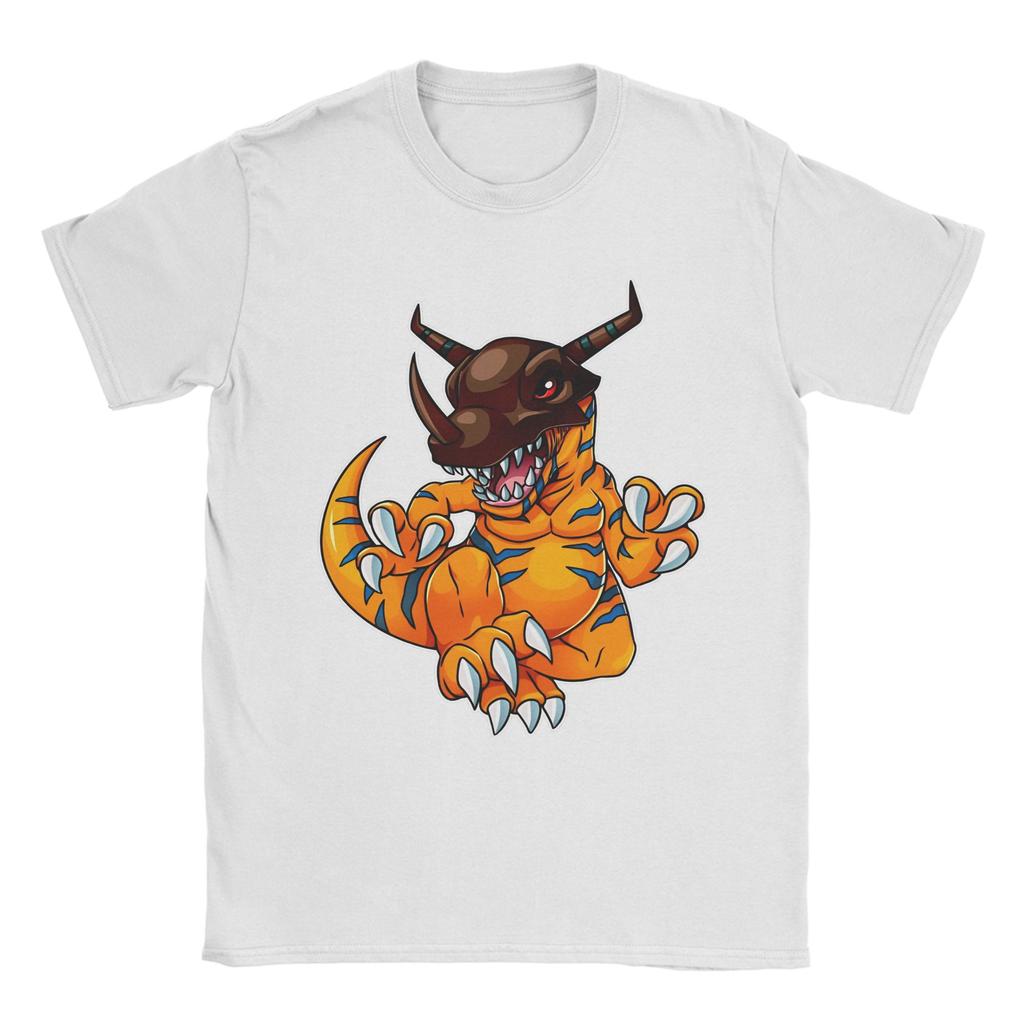 Digimon Greymon T-Shirts for Men Women Novelty 100% Cotton Tees O Neck Short Sleeve T Shirt Adult Clothing
