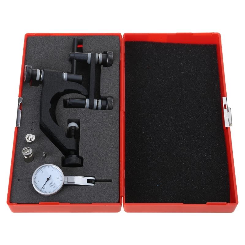 Messuhr-Hebellehre Universelle Halterung mit Schwalbenschwanzaufnahme 0-15-0 Messbereich 1-7/8 Zoll Weißes Zifferblatt