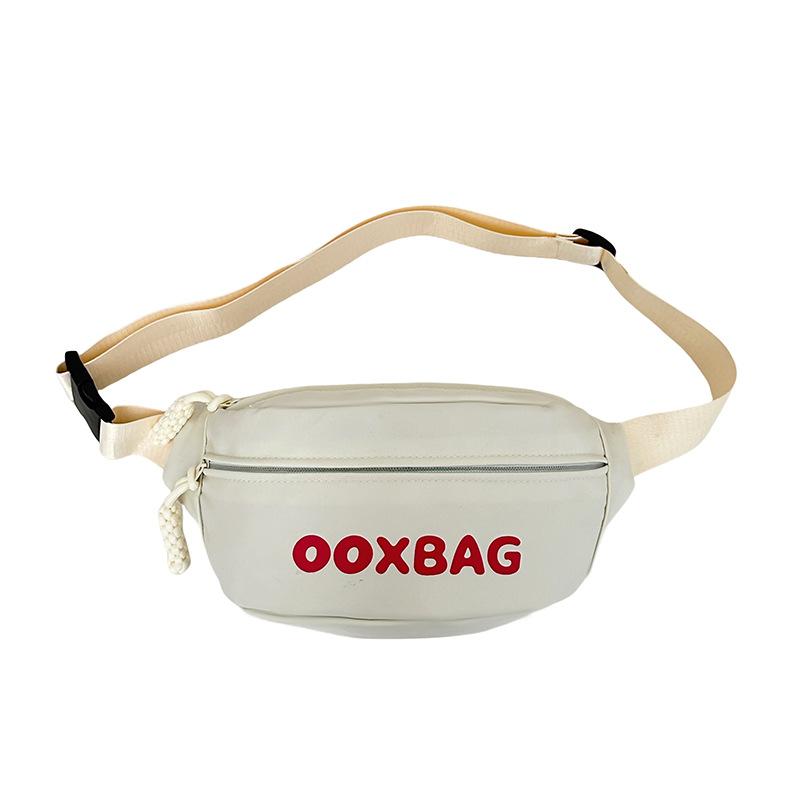 New Breast Bag Girl's High quality Versatile Letter Sports Mobile Phone Bag Student Casual Crossbody Single Shoulder Waist Bag
