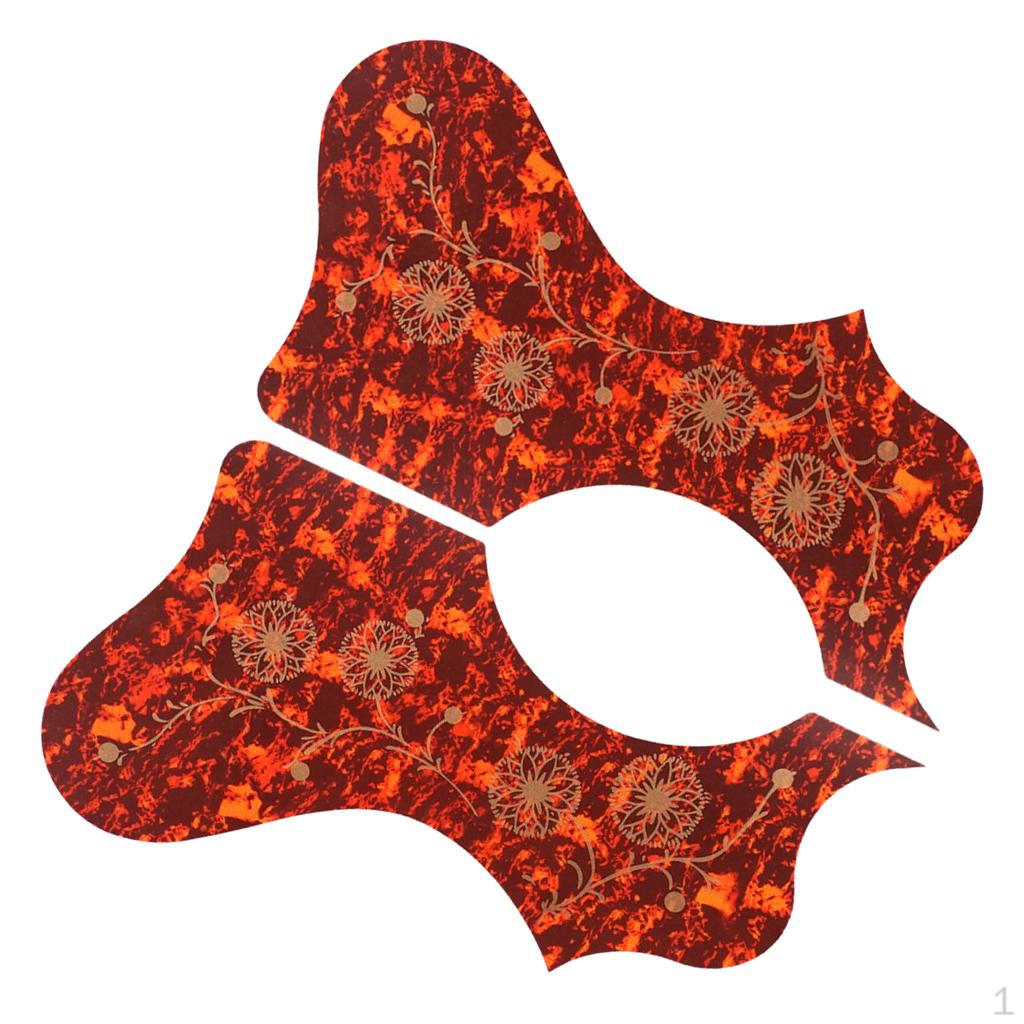 Guitar Pickguard for 40" 41" Acoustic Guitar, with Flower Pattern