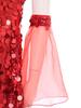 Costume Hippie Sequin da Donna per Halloween Anni '70 Disco Senza Maniche Mini Abito