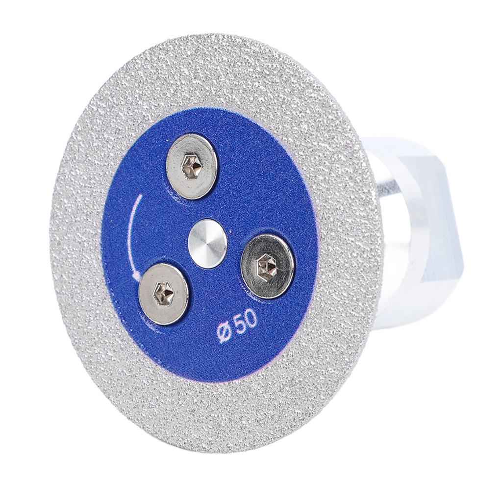 3PCS Brazed   Saw Blades   Angle Grinder Cutting Carving Disc for Marble   Stone Concrete 50MM Outer Diameter Blue