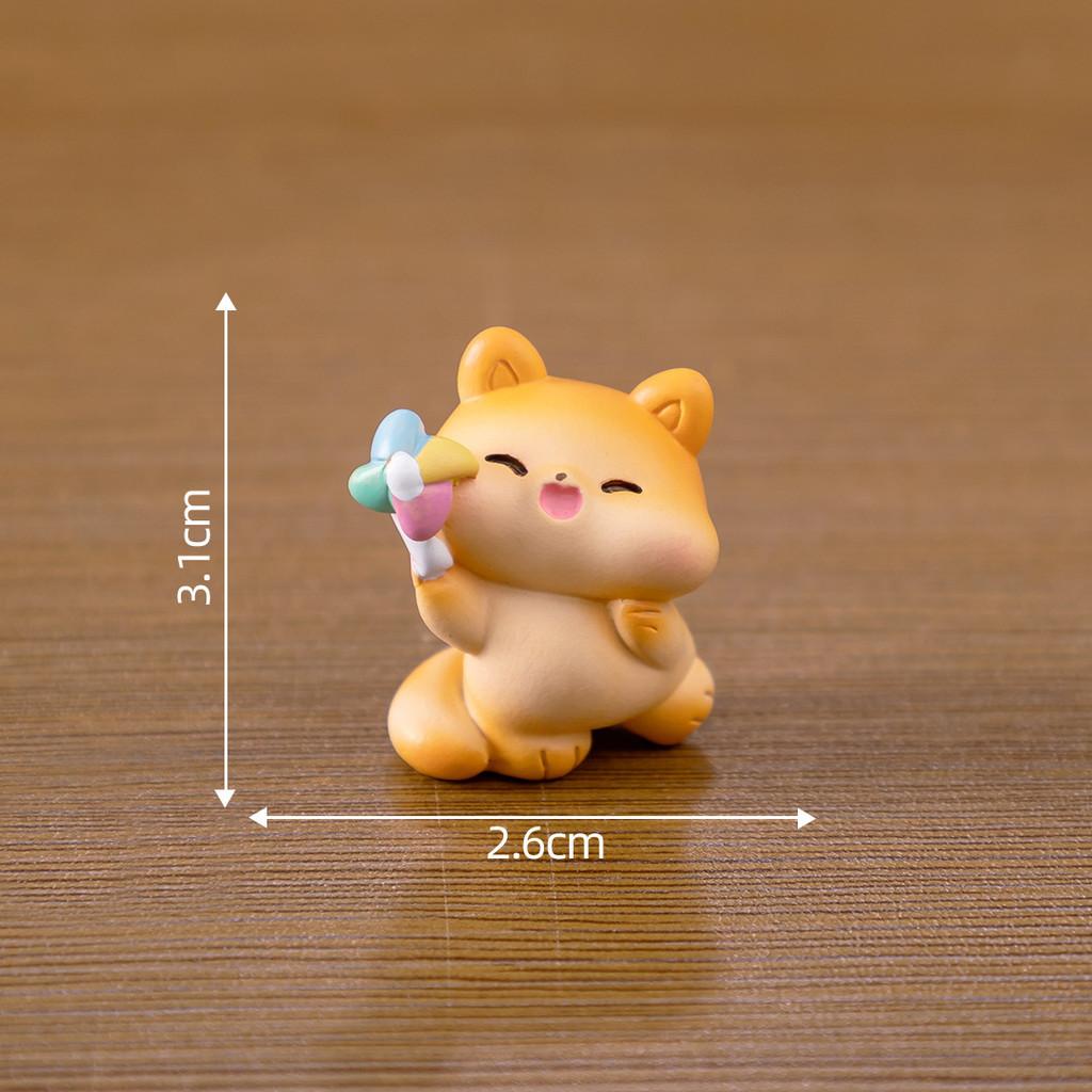 

Милая декоративная фигурка Пухленький котенок Микроландшафт Креативный Настольный Автомобильный Windmill