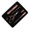 Embroidery Scissors Kit Red Ancient European Retro Style Stainless Steel DIY Sewing Embroidery Scissors Awl Tool Set