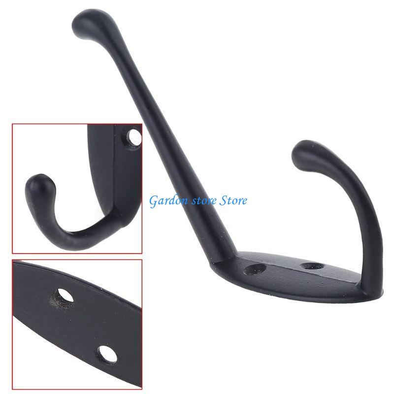 B0KB 9 Pcs European Coat Hanger Vintage Wall Hooks with Screws Wall Mounted Hanger Modern Bedroom Single Hooks